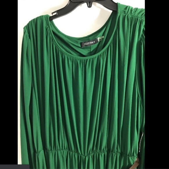 NWD Ellen Tracy Cold Shoulder Long Sleeve‎ Pleated Trim Dress [SZ 20W ] - Picture 4 of 8